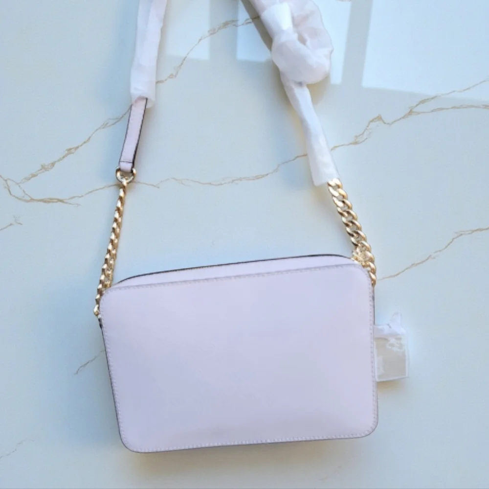Jet Set Large Saffiano Leather Crossbody Bag - Picture 7 of 9